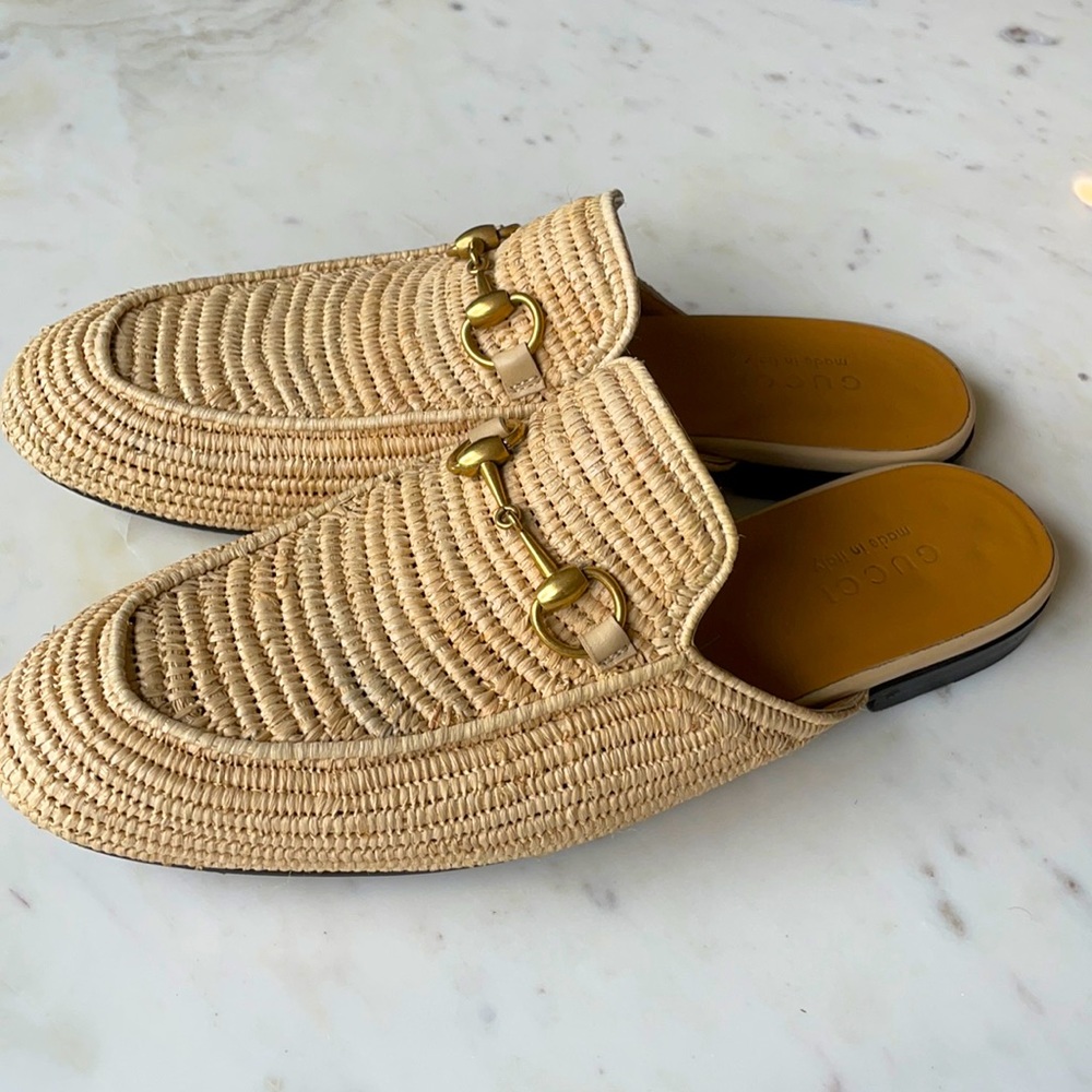 COPY - Gucci men’s straw slippers size 10